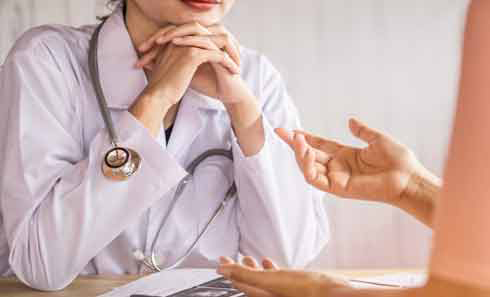 woman consulting with a doctor