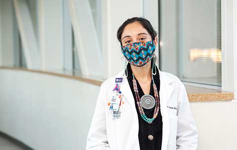 Brianna Sells Baldwin, first-year medical student at UVA's School of Medicine and member of the Diné (Navajo) Nation