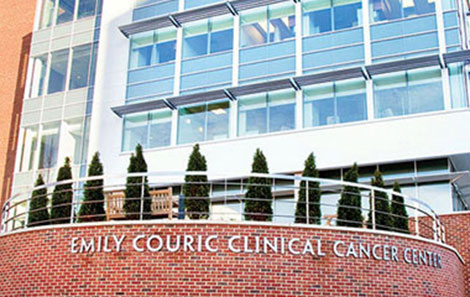 The Emily Couric Clinical Cancer Center facade.