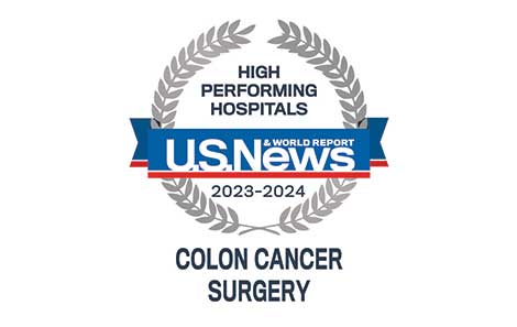 US News Colon Cancer Surgery High-Performing badge