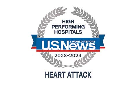 US News Heart Attack High-Performing badge