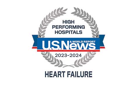 US News Heart Failure High-Performing badge