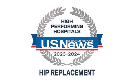 US News Hip Replacement High-Performing badge