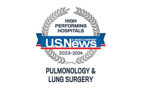 US News Pulmonology & Lung Surgery High-Performing badge