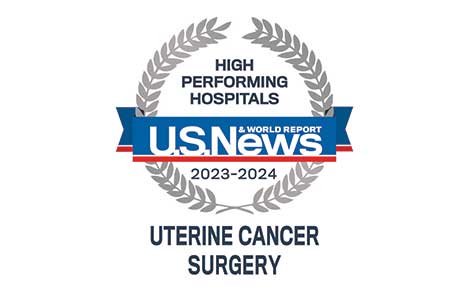 US News Uterine Cancer Surgery High-Performing badge