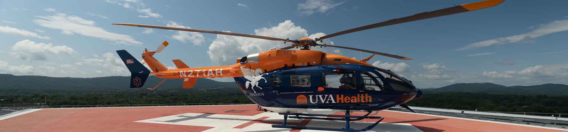 UVA Health Pegasus helicopter