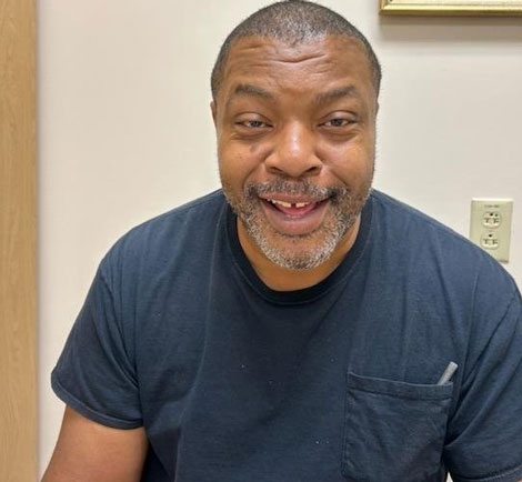 Ronald Preston at a doctor visit for esophageal cancer