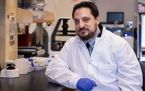 Bradley Gelfand, PhD, is using prozac to stop macular degeneration and blindness.
